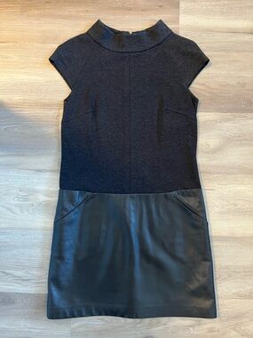 Cynthia Steffe Dress, 100% Leather Skirt